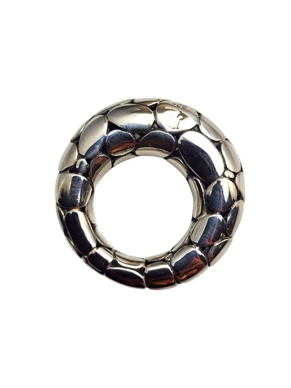 John Hardy Sterling Silver Kali Pebble Ring Size 5.25 - 5.5 #25371